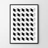 Black and White Pattern Poster