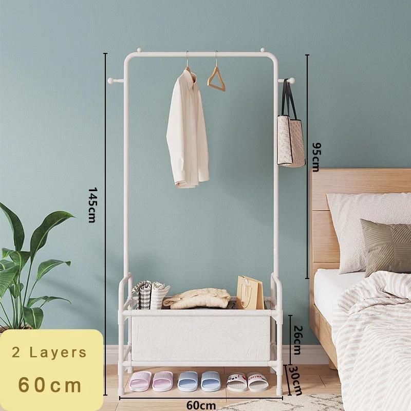 

Напольная вешалка для одежды, утолщенная вешалка для одежды, пыленепроницаемая для дома, небольшой квартиры, полка для хранения одежды