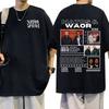 Natos Waor Baumwoll-Herrenhemd Sommer Oversized Albumgrafiken Hemden Damen Kurzarm Streetwear T-Shirt