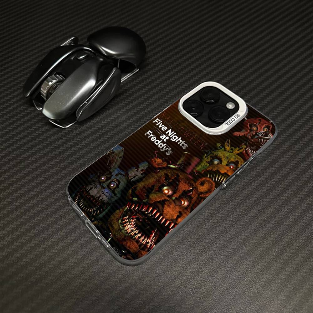 F-FNAF Five-nights-At-Freddys Phone Case For iPhone 17 16 15 14 13 12 11 Pro Max Plus Pro Colorful Shell