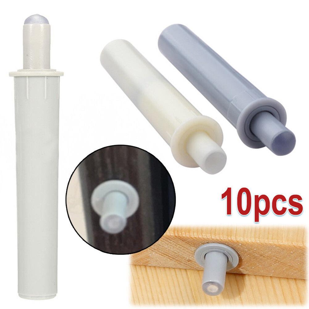 Buffers Dampers Drawer Damper Drawers White 10pcs ABS Plastic Cabinet Door Stop Cabinet Hinges Cupboard Push To Open