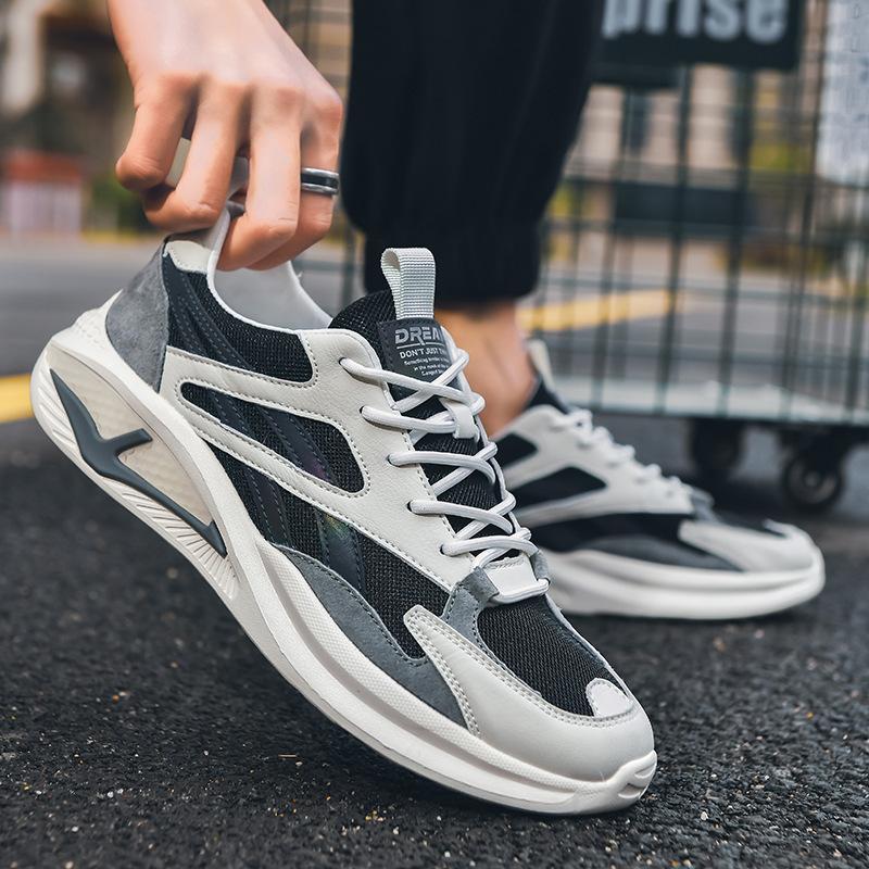Sneakers Casual Soft-soled Running Shoes Lightweight Platform Men's Trendy Shoes