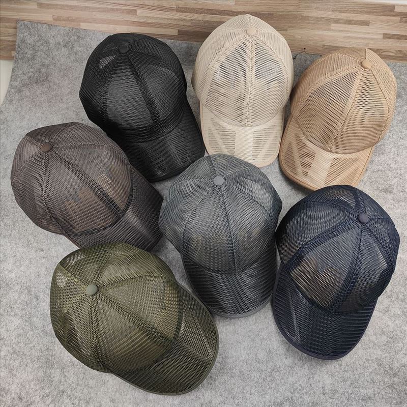 Small Head Mesh Cap Breathable Baseball Casual Fashion Trend Women's Hat Size Men's Solid Color Summer