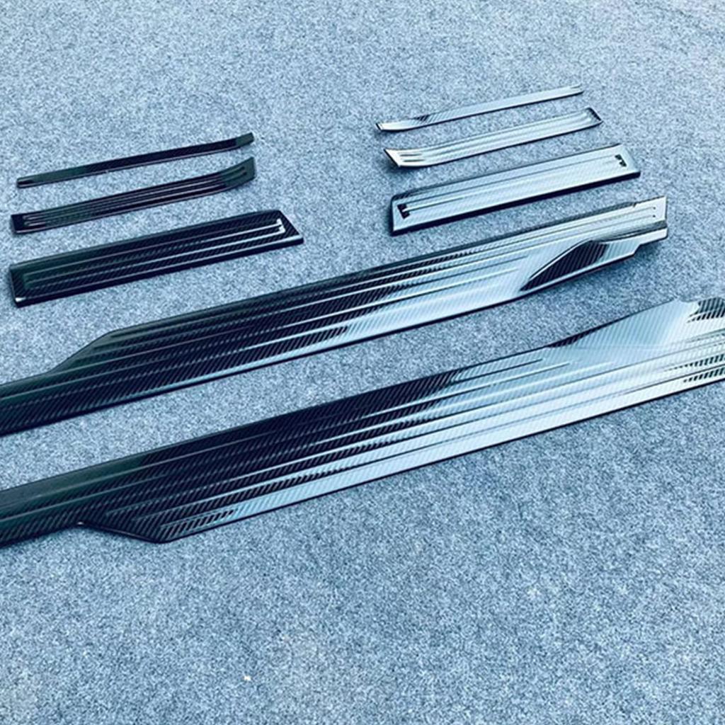 HyoLebi Türschwellen Seitenleisten Kohlefaser 8 Kompatibel mit Daihatsu New Atrai und Hijet Cargo Platten, Schutzbleche, Kratzschutz, Fleckschutz Zubehör,