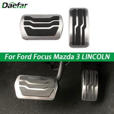 Car Pedals Brake Clutch Rest Foot Pedal for Ford Focus 2 3 4 2005-2018 Mondeo Fusion Kuga Escape for Mazda 3 LINCOLN