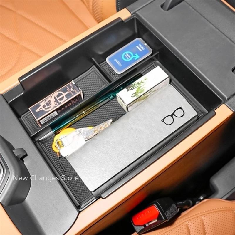 For Geely Galaxy Starship 7 2025 2026 Car Styling Center Console Armrest Storage Box Compartment Organizer Cover Upgrade Parts