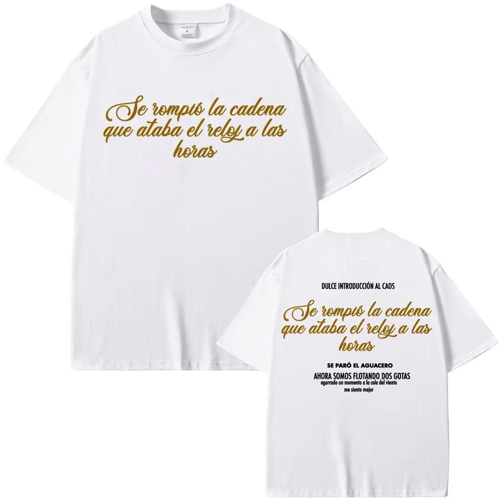 Rock Band Extremoduro Letters Print T Shirts Unisex Harajuku Hip Hop Classic Springsummer T Shirt Men Casual Comfort  Top