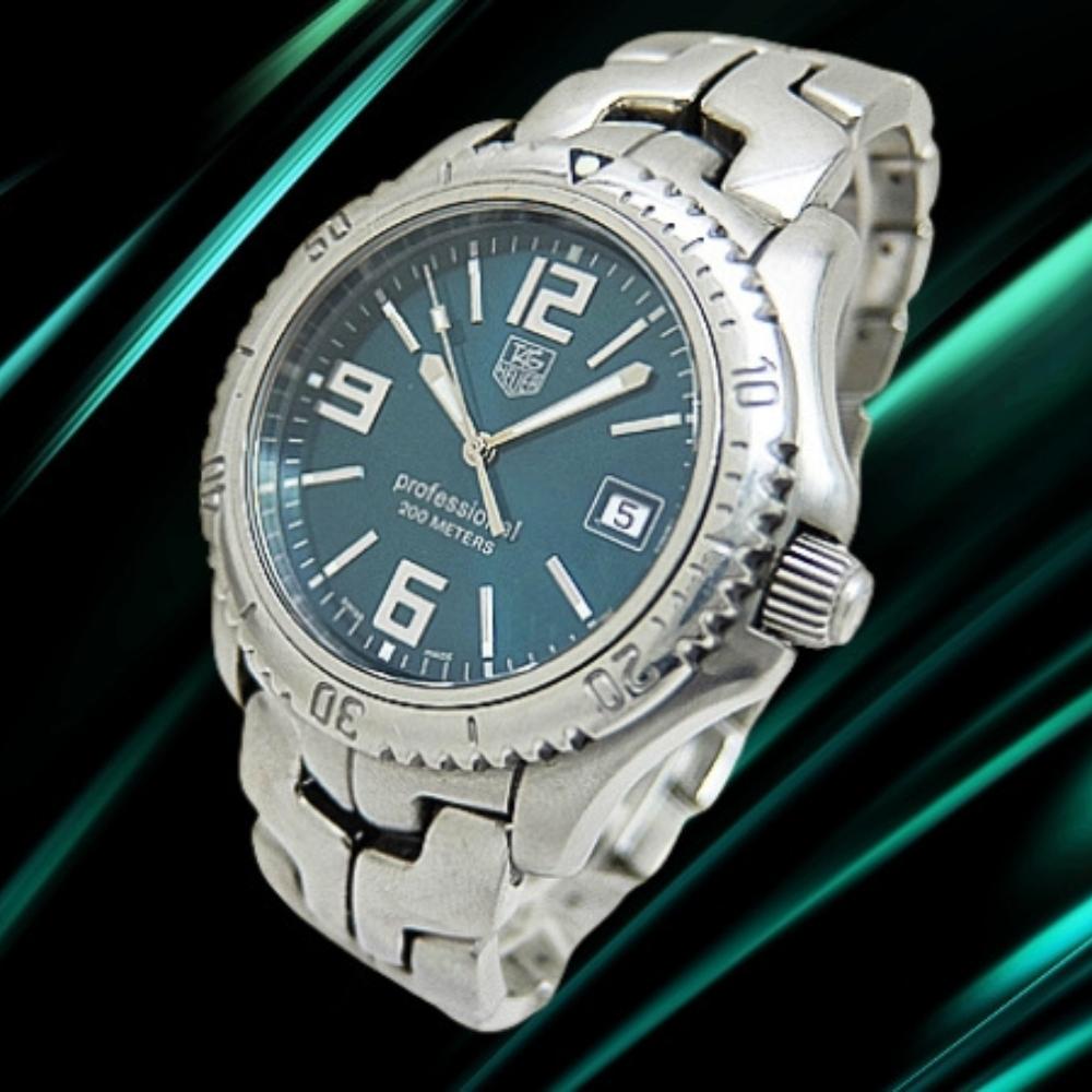 Tag Heuer Professional 200 Ref. WT1119.BA0551 SS Green Dial S-Link Bracelet Quartz Limited Edition of 1,000 Used