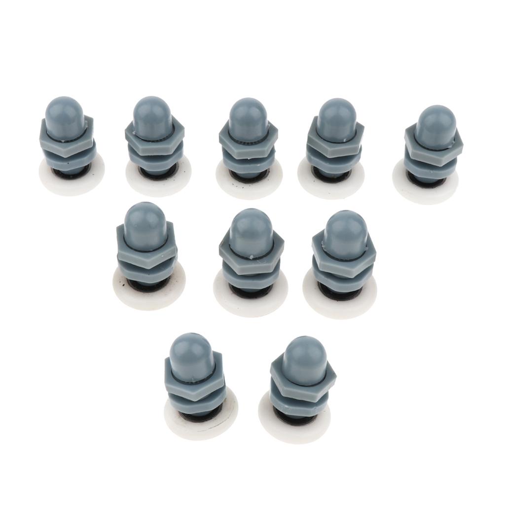 2/4/6/8 Pieces Single Sliding Shower Door Enclosures Rollers Runners Wheels 25mm