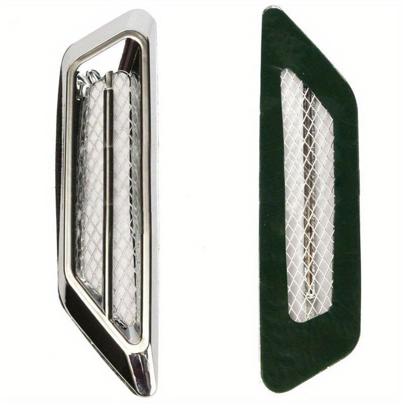 Universell 2 Stück Chrom Auto SUV Luftstrom Kotflügel Seitenlüftung Dekoration Aufkleber