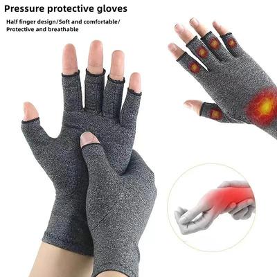 Kompressionshandschuhe für Arthritis, Baumwolle, zur Linderung von Gelenkschmerzen, Handgelenkstütze, Handstütze, Frauen und Männer, Therapie-Armband, Kompressionshandschuhe
