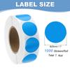 1000Pcs Colored Dot Stickers Color Coding Labels Blank Circle Stickers Adhesive Round Price Stickers for Office 12.7mm 19mm 25mm