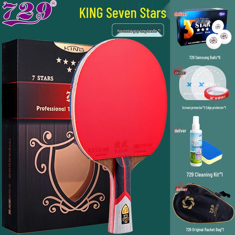 Friendship 729 Table Tennis Racket Set: 3-Star and 4-Star Professional Grade, Includes Two Rackets for Children and Students.