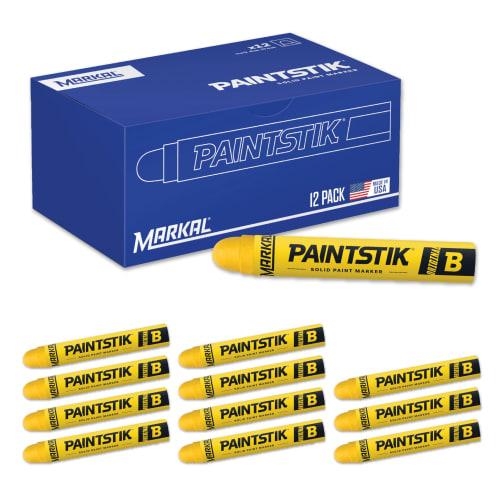 LACO Markal Industrial Marker "Paint Stick B" Yellow 80221