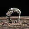 XIYANIKE Hip Hop Retro Teschio Alieno Anelli Regolabili Per Uomo Donna Moda Nuovo Anno Gioielli Accessori Regalo Festa anillos mujer