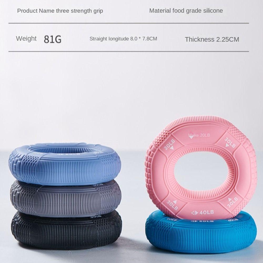 Portable Hand Grip Ring 20-90LB Fitness Grip Expander Finger Trainer Grip  Gym