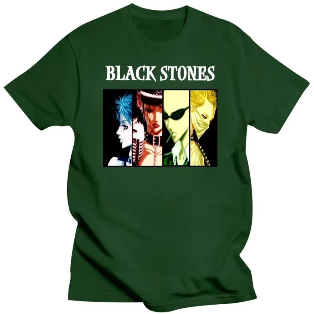 Męskie koszulki Nana Osaki z krótkim rękawem, bawełniana koszulka, fajna koszulka, casualowa, anime, manga, Black Stones, T-shirty, topy, ubrania Ai Yazawy