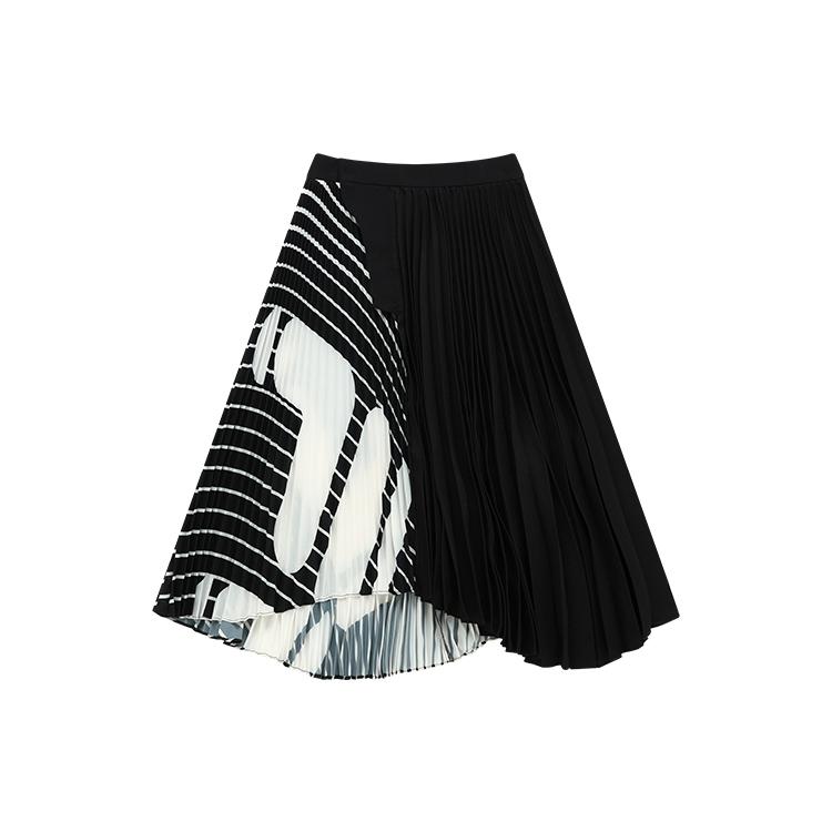 

New FILA Casual Long Skirts Women s Jet Black F11W214306FBK XS