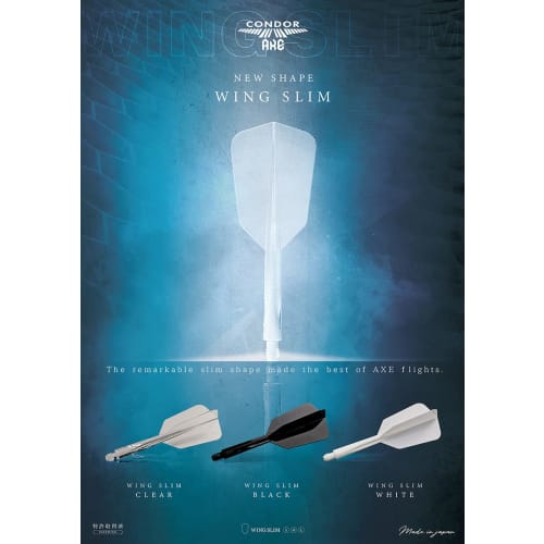 CONDOR AXE WING SLIM M Black Condor Ax Wing Slim Dart Flight Medium