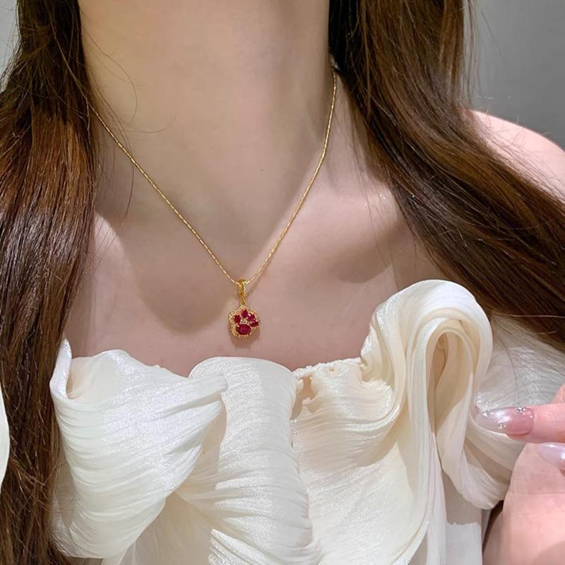 Titanium Steel Non-fading Small Waist Necklace Women's Summer Niche Design Accessories Collarbone Chain Pendant