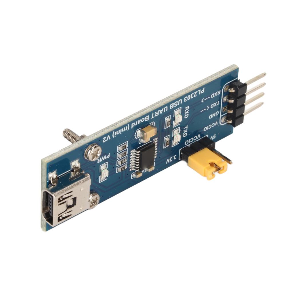 USB zu UART TTL Modul USB Mini AB Stecker 3 Leistungsmodi 3 LED USB UART Serielles Adaptermodul für Win XP 7 8 10 11
