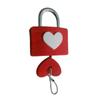 Colorful Heart-shaped Lock Anti-theft Rubber Sleeve Padlock Travel Luggage Suitcase Zipper Lock Portable Drawer Diary Lock