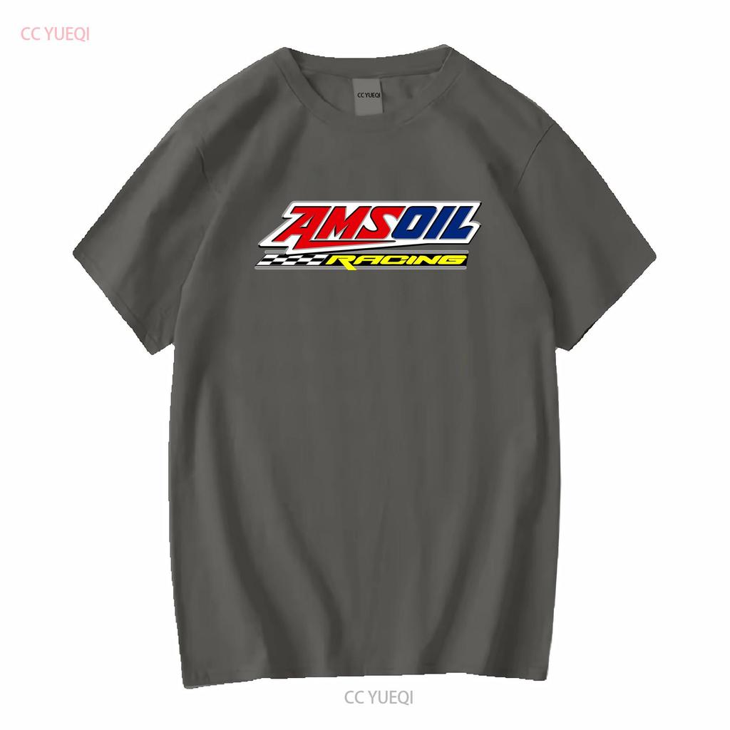 Amsoil Ams Oil Logo Pánské bavlněné tričko Vintage vyprané s grafikou Unisex Prodyšné Pružné Streetwear Móda Měkké