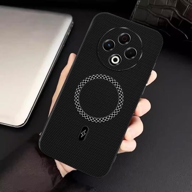 Biruiqu Tecno Spark 30 Neu Ultra-dünn Magnetisch Leder Stoßabsorbierend Schutz Hülle für Handy