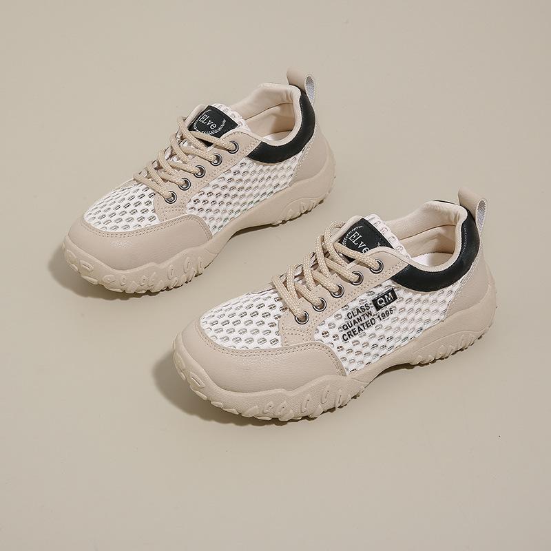 New dad shoes women's summer student sports thick sole heightening casual mesh breathable -