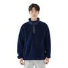 Uniqlo X White Mountaineering Collaboration Fleece Loose Pullover Sweatshirt Unisex sweatshirt Indigo 443221-69