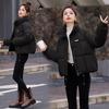 Contrast color cotton clothes women's short winter new loose leisure college style thickened bread clothes jacket