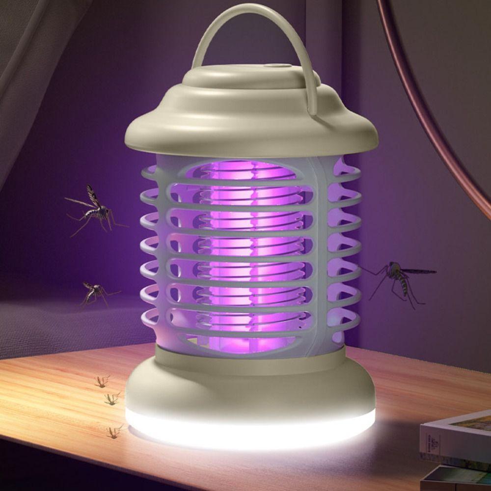 Portable Electric Camping Light Sticky Gnat Mosquito Trap Vintage Mosquito Lamp  Household