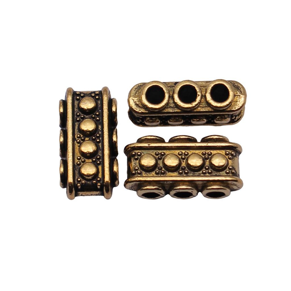 Multi Hole Tube Beads Spacer Antique Style Links For Multi Strand Bracelets