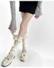 Colorful Lace Bow Ballet-Style Calf Socks: Autumn & Winter Leg Warmers
