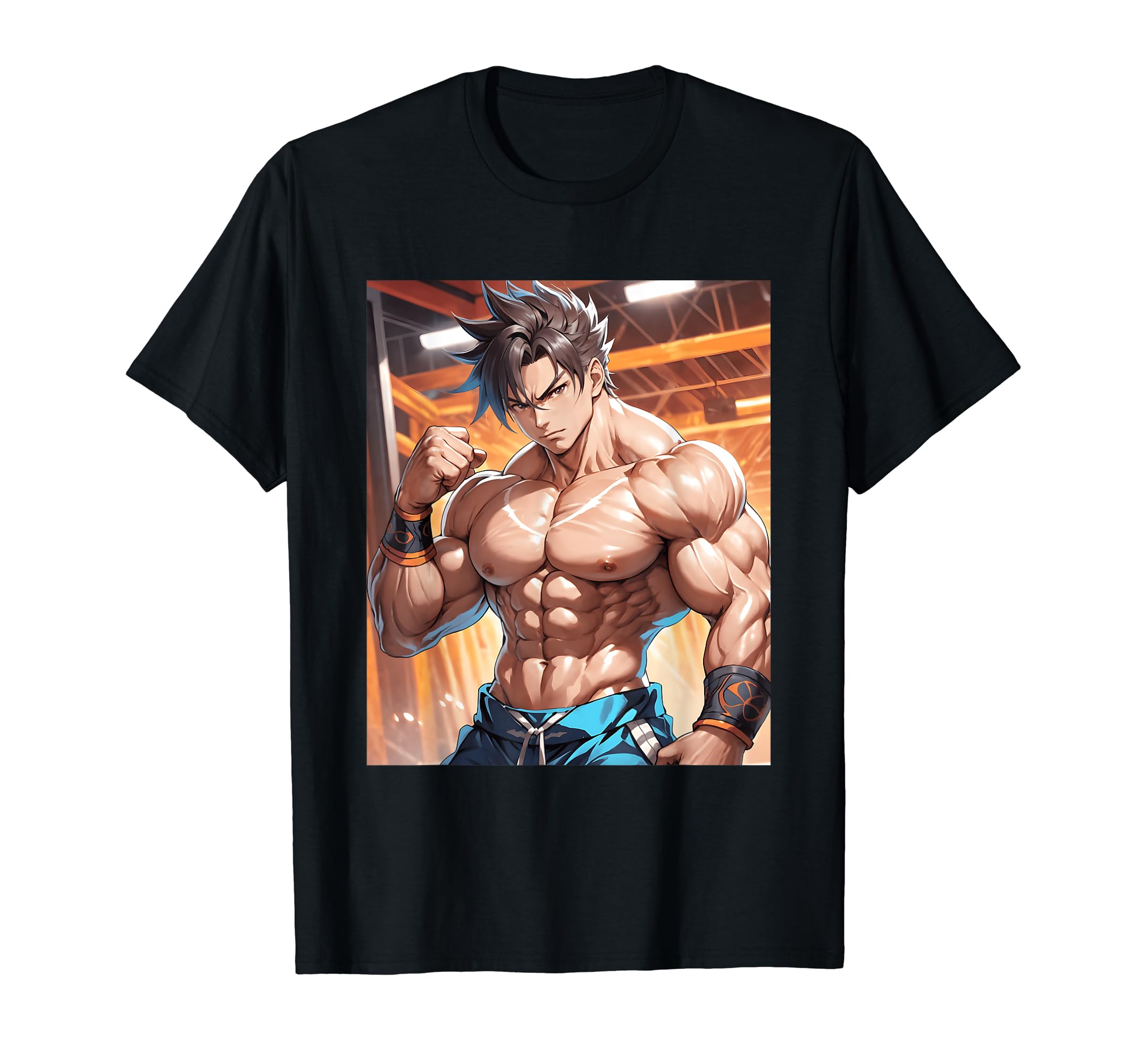 

Motivation Print Anime, Gym, Workout, Manga, Japanese, T-Shirt чорний
