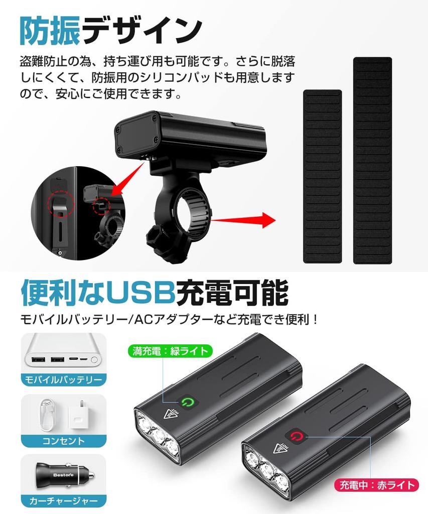 Waterproof and Rechargeable Bicycle Light New 2400 Lumens High Mobile Bright and Powerful Bicycle IPX5 LED Suitable for Cross Road Waterproof Bicycle