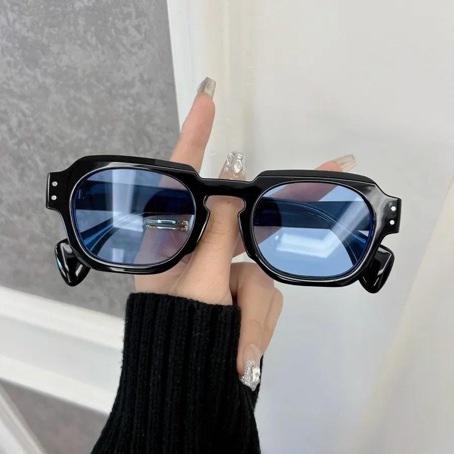 

Designer Brand Square Sunglasses Women Men Casual Full Frame Sun Glasses Female Mirror Colors Luxurious Fashion Other