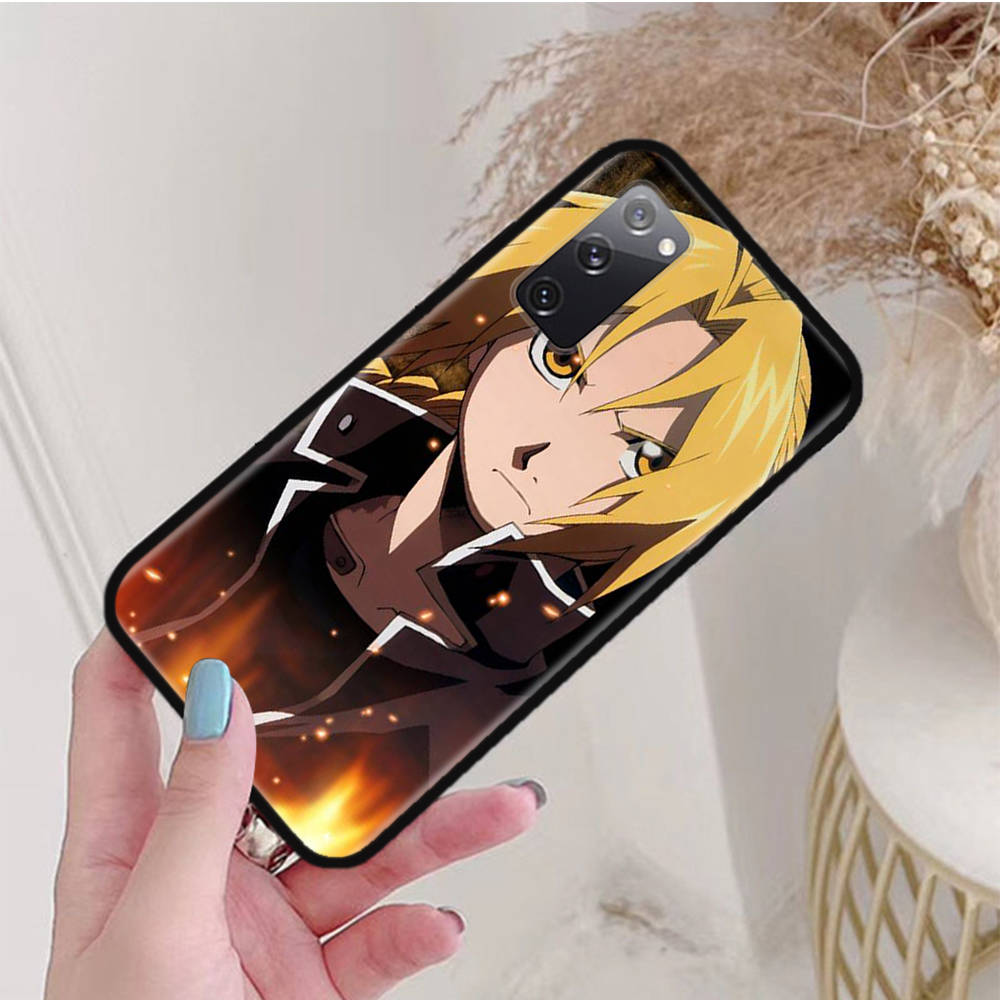 Black Case for Xiaomi Poco X6 X4 M5 M6 F5 F6 C65 C55 C50 C51 C40 Pro Redmi 14C A3X 13C 12C 11T 10A 9C Note 7 6 8A Plus W-66 Fullmetal Alchemist