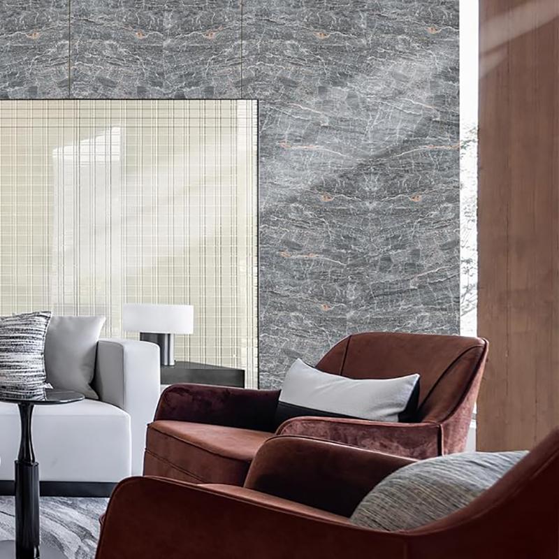 Marble color 0.4m wide oil resistant PVC sticker for kitchen and living room decoration wallpaper