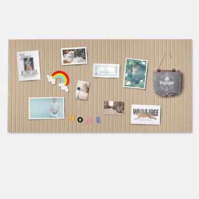 Stickers muraux en feutre auto-adhésifs Panneau de couleur unie 40*60cm Art mural photo Imperméable Motif rayé Panneau mural tridimensionnel