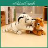 Adorable Plush White Tiger Figurine Soft Sitting Toy For Kids Gift And Home Decor