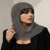 Capuz de Malha de Alumínio Feito à Mão Medieval Viking Capuz de Cavaleiro Armadura Capacete Gorro para LARP Cosplay Traje de Feira Renascentista