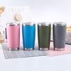 Large Capacity  Thermos Cup 600ml Vacuum Flasks Portable Stainless Steel Thermos Cup Water Bottle Travel Tea Mug Office Thermos Cup