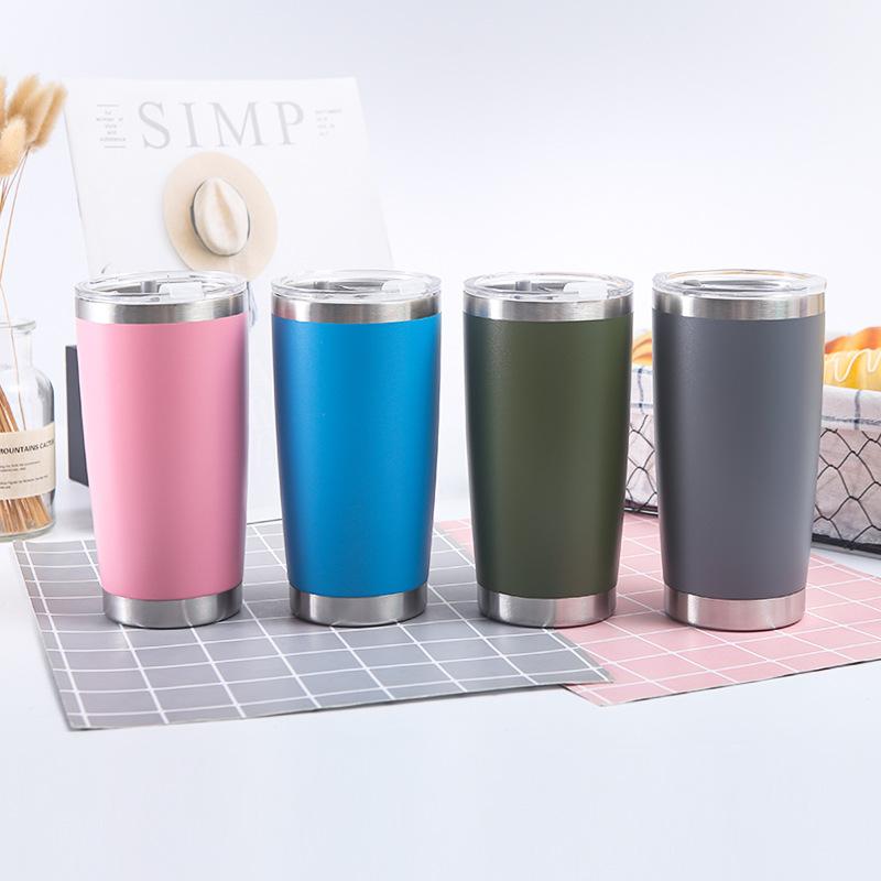 Large Capacity  Thermos Cup 600ml Vacuum Flasks Portable Stainless Steel Thermos Cup Water Bottle Travel Tea Mug Office Thermos Cup