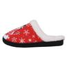 Winter Couple Slippers Cotton Snowman Cartoon Christmas Print Warm Fashion Home Indoor Plush Shoes