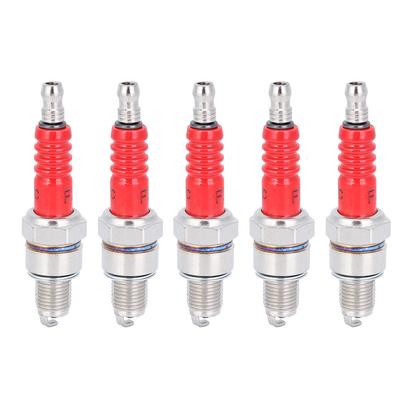 5Pcs Racing Spark Plug with Single Electrode for Scooter GY6 50CC 125CC 150CC