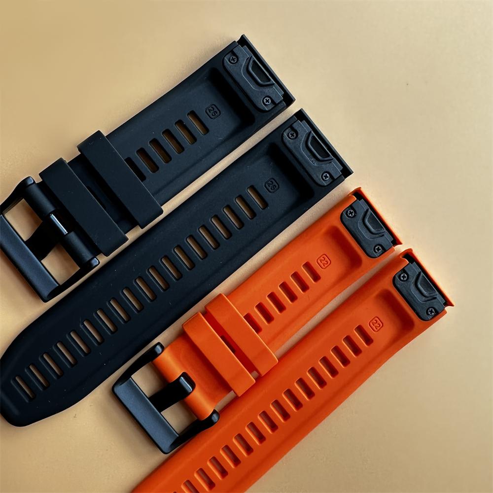 22mm 26mm Silicone Band For Garmin Fenix 8 7 7X Pro 6 6X Watch Strap Quatix 8 7X 3/Tactix8/Instinct 3/970 965 QuickFit Bracelets
