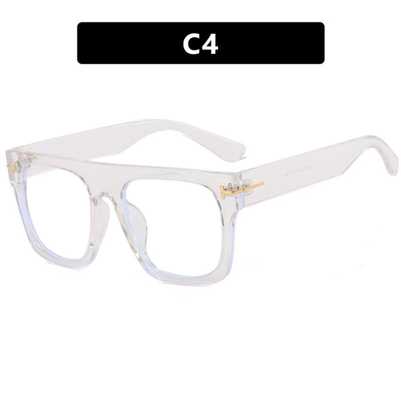 Oversize Square Frame Clear Lens Glasses Metal Hinge Myopia Nerd Spectacles Degree -0.5 -1.0 -2.0 -3.0 -4.0 to -6.0