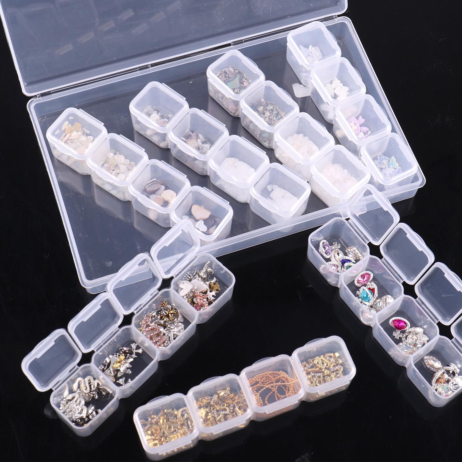 

Convenient And Transparent Jewelry Box, Necklace Wearing Nail Art Diamond Storage Box, Small And Exquisite Anti-Oxidation Packaging Box.