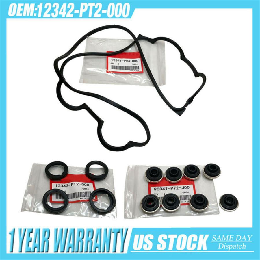 Valve Cover Gasket & Tube Seals Kits For Acura Honda DOHC VTEC ITR B-Series B18C